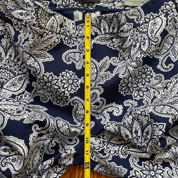 Talbots Chatham Ankle Pants Sz 12 Navy/White NWT - Picture 10 of 13